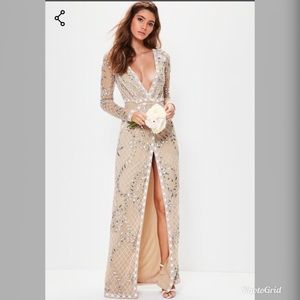 Missguided beaded maxi dress